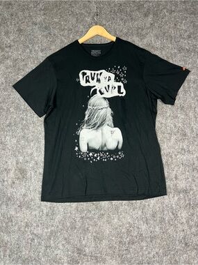 Trukfit Black Short Sleeve Graphic Tee with White Print 2XL